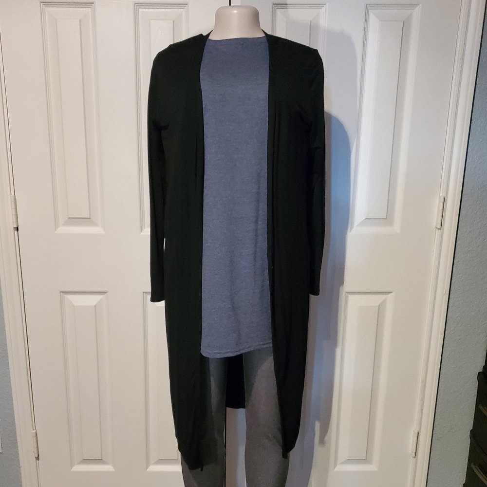 Black long sleeve cardigan